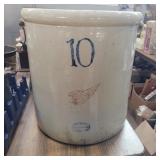 10gal red wing crock 2 small cracks see pics 10gal red wing crock 2 small cracks see pics