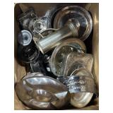 Mix of silver plate servingware Mix of silver plate servingware