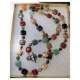 LENOX polished Stone . Silver bead and clasp LENOX polished Stone . Silver bead and clasp