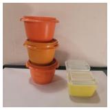2 fridges 1 marked Pyrex other unmarked 3 small 2 fridges 1 marked Pyrex other unmarked 3 small