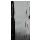 Green painted wooden  pantry cabinet 19x14x68in Green painted wooden  pantry cabinet 19x14x68in