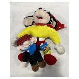 Mighty Mouse & Andy Capp plush toys Mighty Mouse & Andy Capp plush toys
