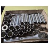 Craftsman 1/2" Drive Ratchet, Sockets and Craftsman 1/2" Drive Ratchet, Sockets and