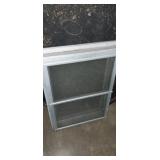 Aluminum frame storm window 18x25in Aluminum frame storm window 18x25in
