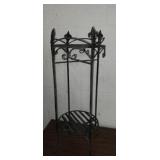 Wrought iron 2 tier plant stand 9.5inx24in Wrought iron 2 tier plant stand 9.5inx24in