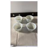 Pyrex coffee tea cups x4 #20, 22, 24, blue floral Pyrex coffee tea cups x4 #20, 22, 24, blue floral