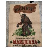 Bigfoot burlap bag Bigfoot burlap bag