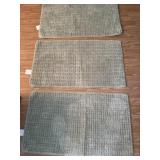 Three 35x20 rugs light green like new Three 35x20 rugs light green like new