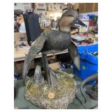 14-in hand-painted resin duck sculpture Ducks 14-in hand-painted resin duck sculpture Ducks