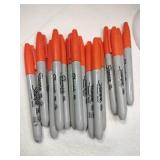 15 orange sharpie permanent markers 15 orange sharpie permanent markers