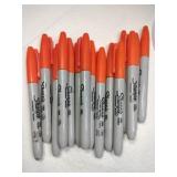 15 orange sharpie permanent markers 15 orange sharpie permanent markers