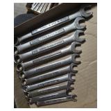 10  Craftsman open end wrenches 10  Craftsman open end wrenches