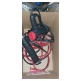Heat gun , jumper cables and grease gun Heat gun , jumper cables and grease gun