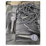 2  Shure SM58 Dynamic Microphones w/ cables and 2  Shure SM58 Dynamic Microphones w/ cables and
