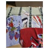 3 Japanese Ukiyo-E Handkerchiefs 3 Japanese Ukiyo-E Handkerchiefs
