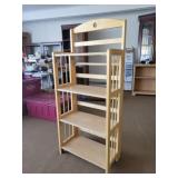 Folding wood shelves 22x11x52in Folding wood shelves 22x11x52in