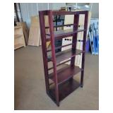 Folding wood shelves 23x12x48in Folding wood shelves 23x12x48in
