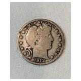 1912 Barber half dollar 1912 Barber half dollar