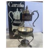 Silver plated 10 cup carafe with pedestal Silver plated 10 cup carafe with pedestal