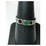 silver ring marked Mexico size 7.5.       .045oz silver ring marked Mexico size 7.5.       .045oz