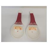 2 Santa spoon rests New 2 Santa spoon rests New