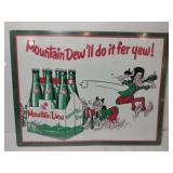 Mountain dew metal sign 16x12 Mountain dew metal sign 16x12