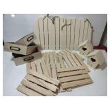 Wooden small pallets and hangers for crafting Wooden small pallets and hangers for crafting