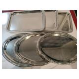 3 oval  serving trays 3 rectangle serving trays 3 oval  serving trays 3 rectangle serving trays