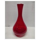 Mcm Viking red vase 10"