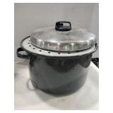 Large pot with steamer