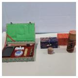 Oriental writing set and stone stamps