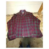 Mens Sir Pendleton red/green plaid shirt. Size