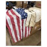 3 x 5 American ready to hang and 3 seed bags