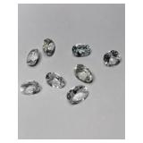 8 clear simulated gems