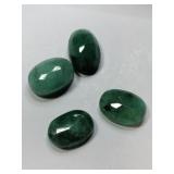 4 green simulated gems