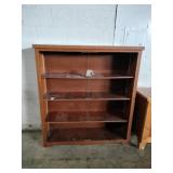 Wood bookshelves 4 shelves added vintage pencil