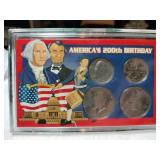 American 200th birthday Mint coin set
