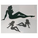 Trucker girl logo 1 metal