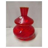 Mcm Viking red vase  8 "