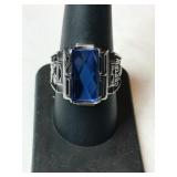 2011 Class ring blue stone Marked LTM.  Callin
