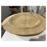 18 inch hand turned wooden platter