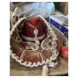 Red vintage sombrero