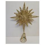 Golden Star tree topper 12x18in
