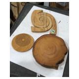3 handmade hot pads