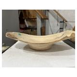 15x9 live-edge burl wood bowl
