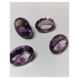 4 large purple simulated gems