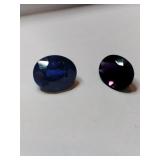1 blue & 1 purple simulated gems