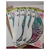 12 sets of  jumbo stickers wings both sides