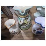 3 pitchers handmade and signed