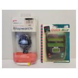 Stopwatch & Quick Mile mileage calculator  New